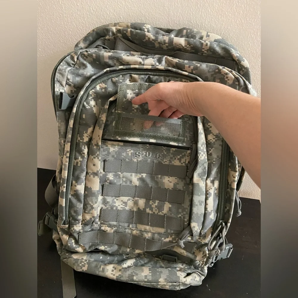 SOC Bugout Bag -‎ ACU Print Tactical Backpack
